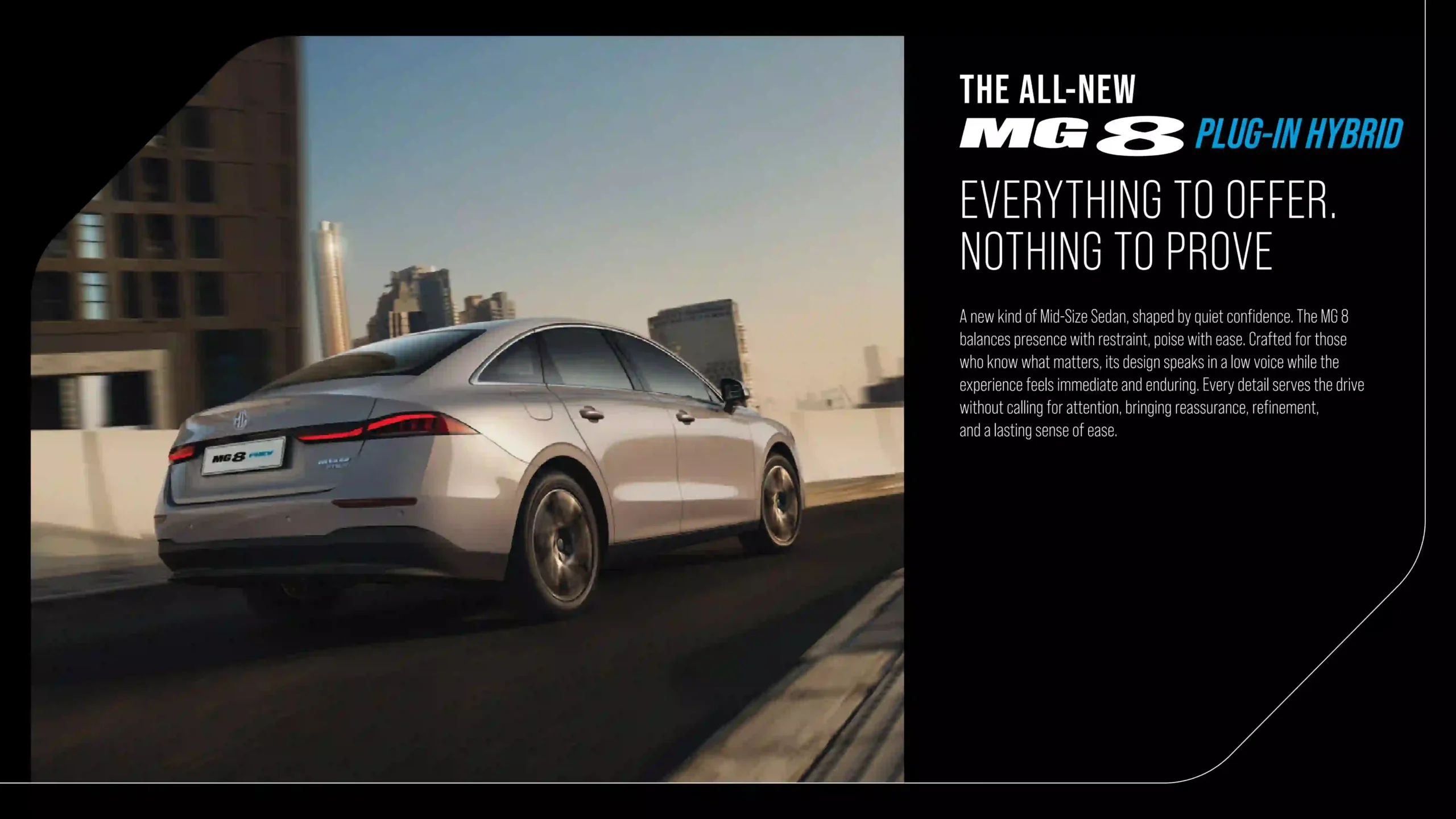 MG 8 PHEV brochure page 2