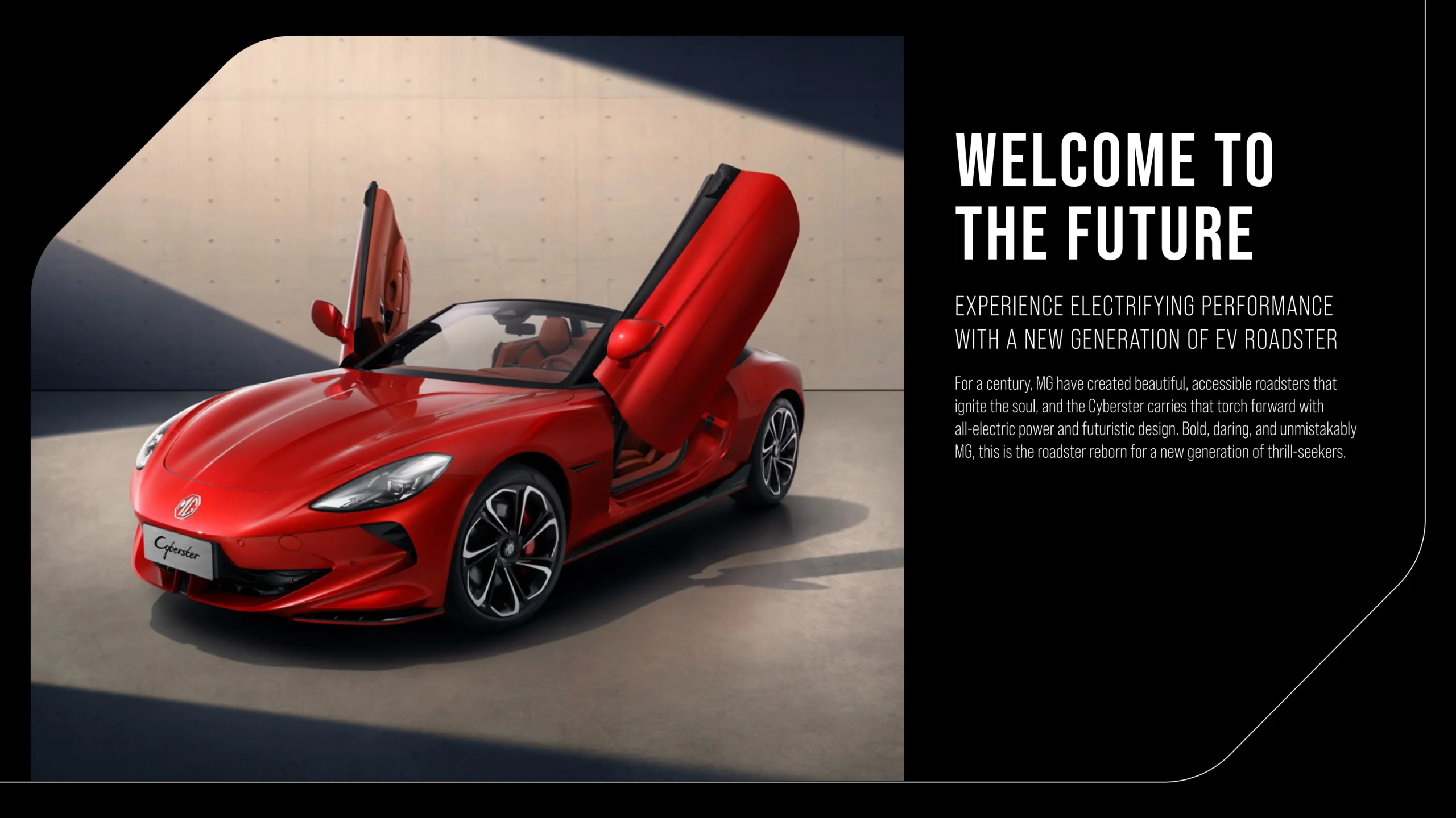 MG Cyberster brochure page 2