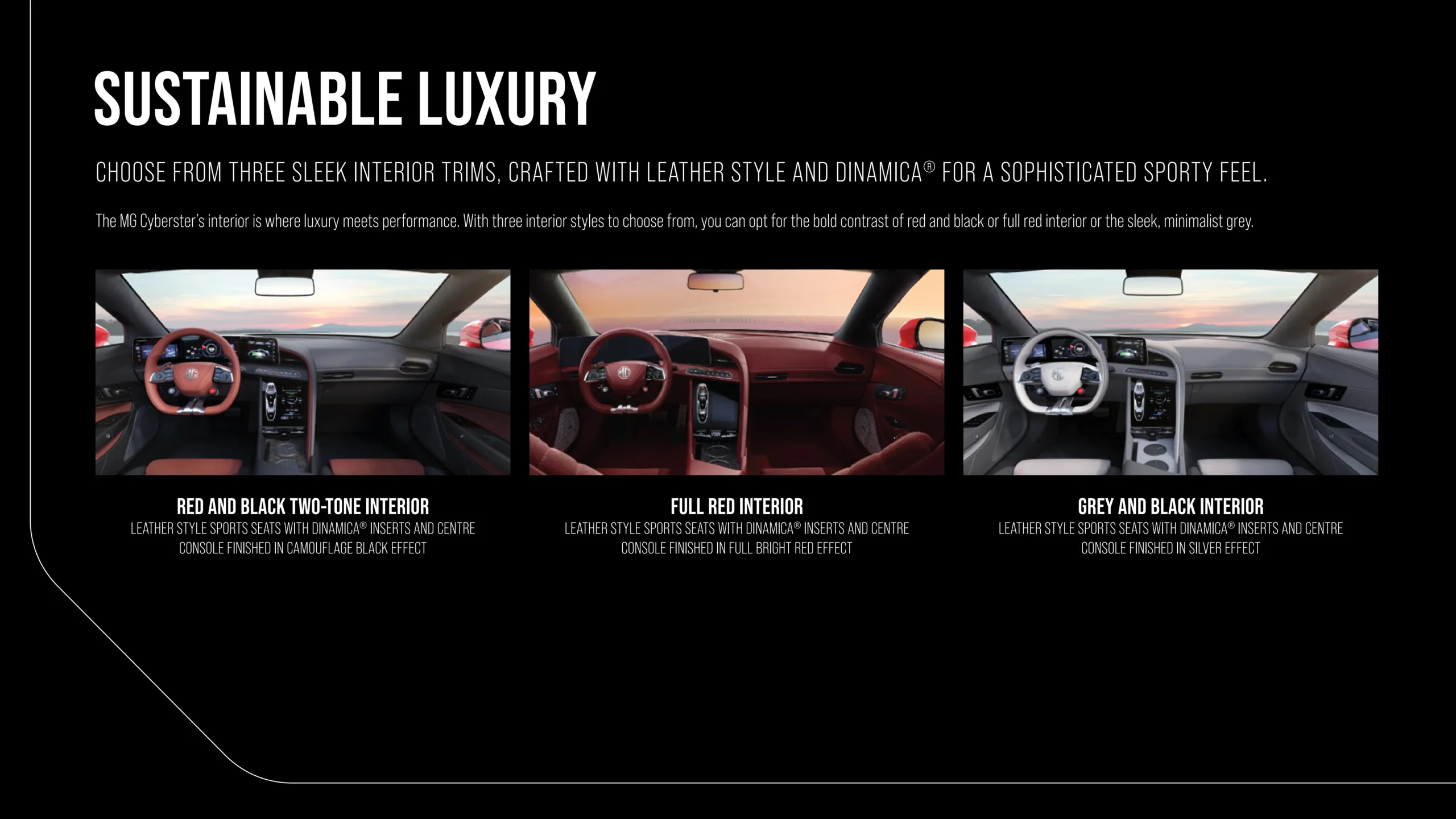 MG Cyberster brochure page 15