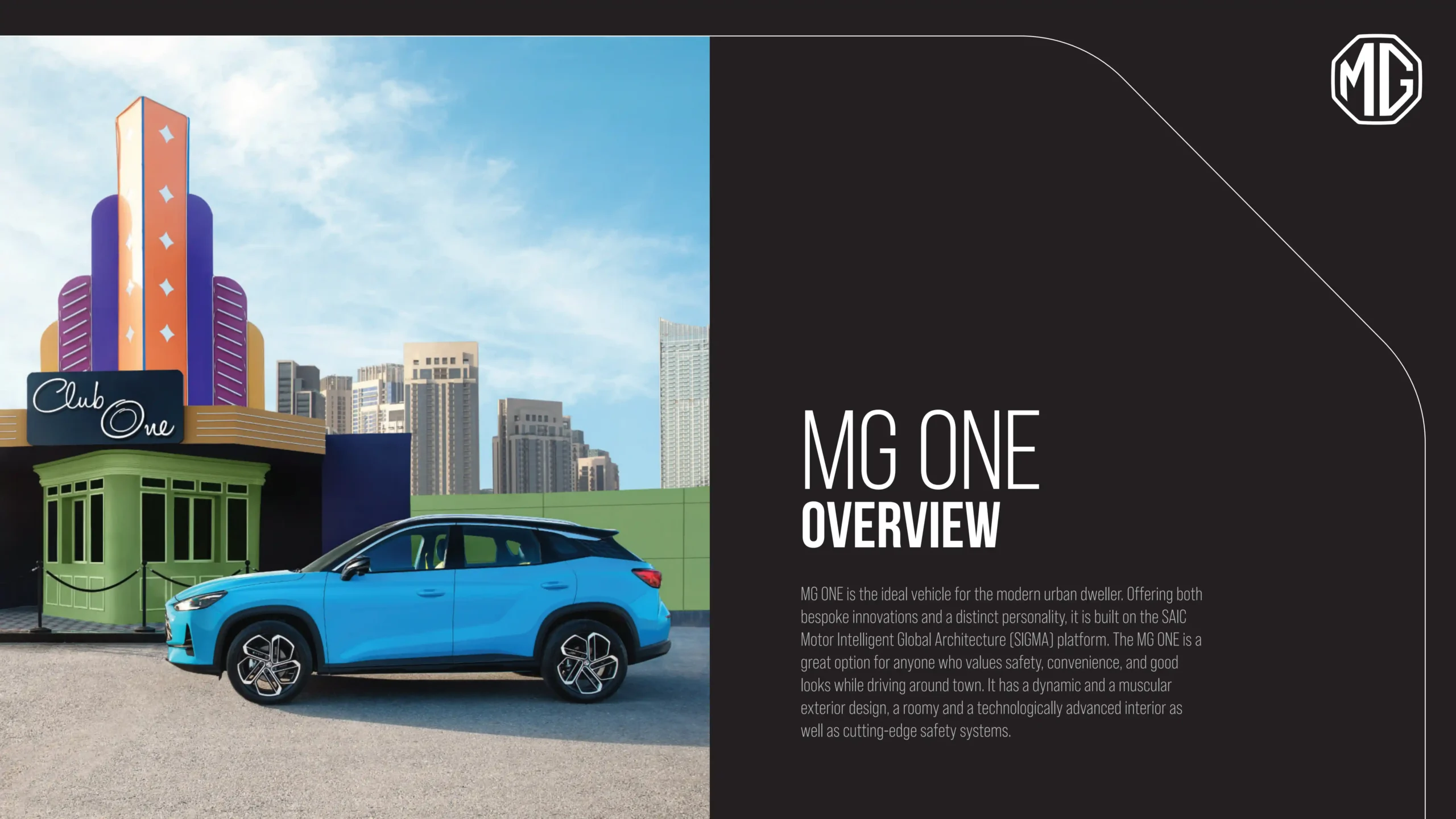 MG ONE brochure page 2