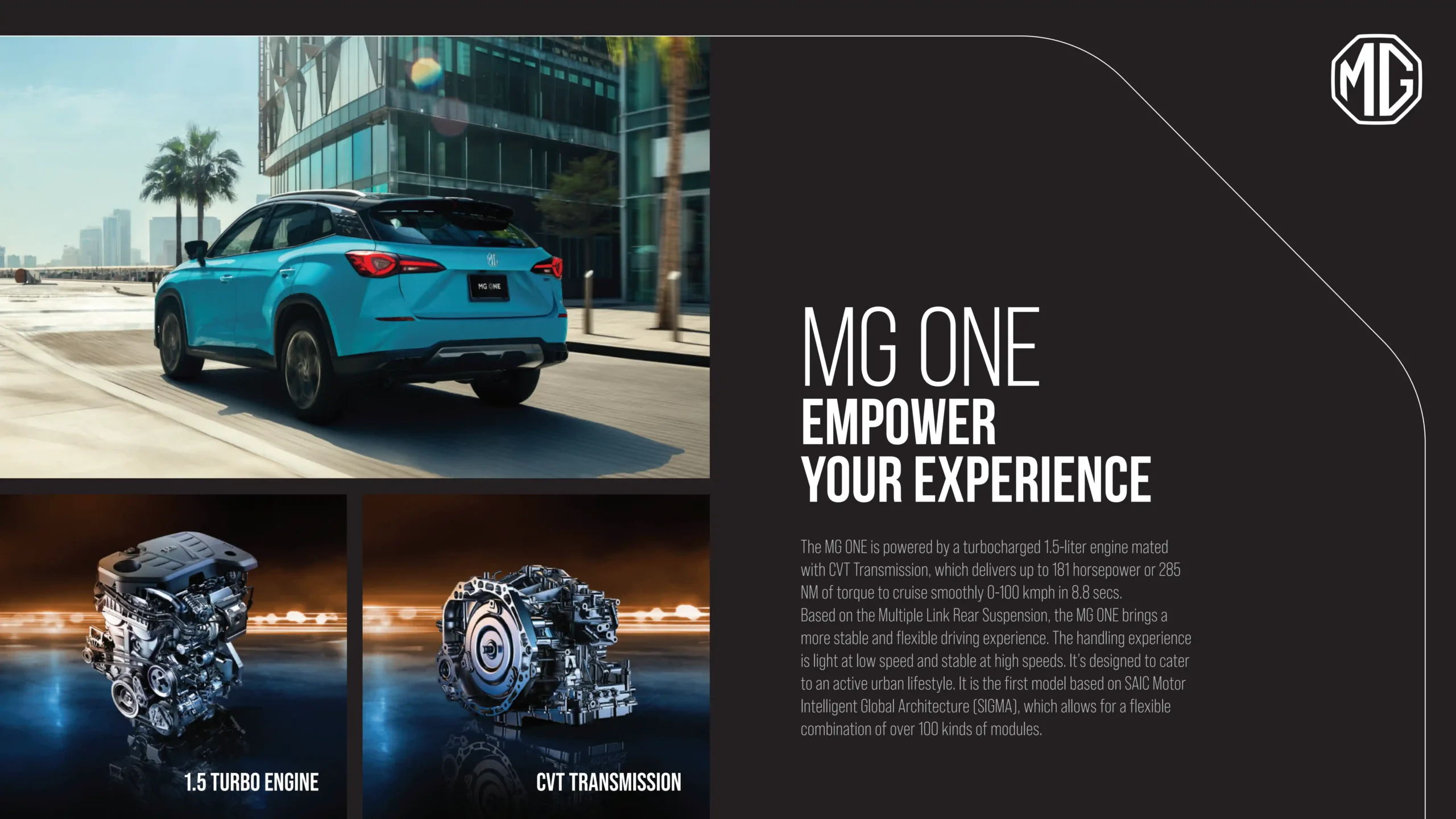 MG ONE brochure page 8
