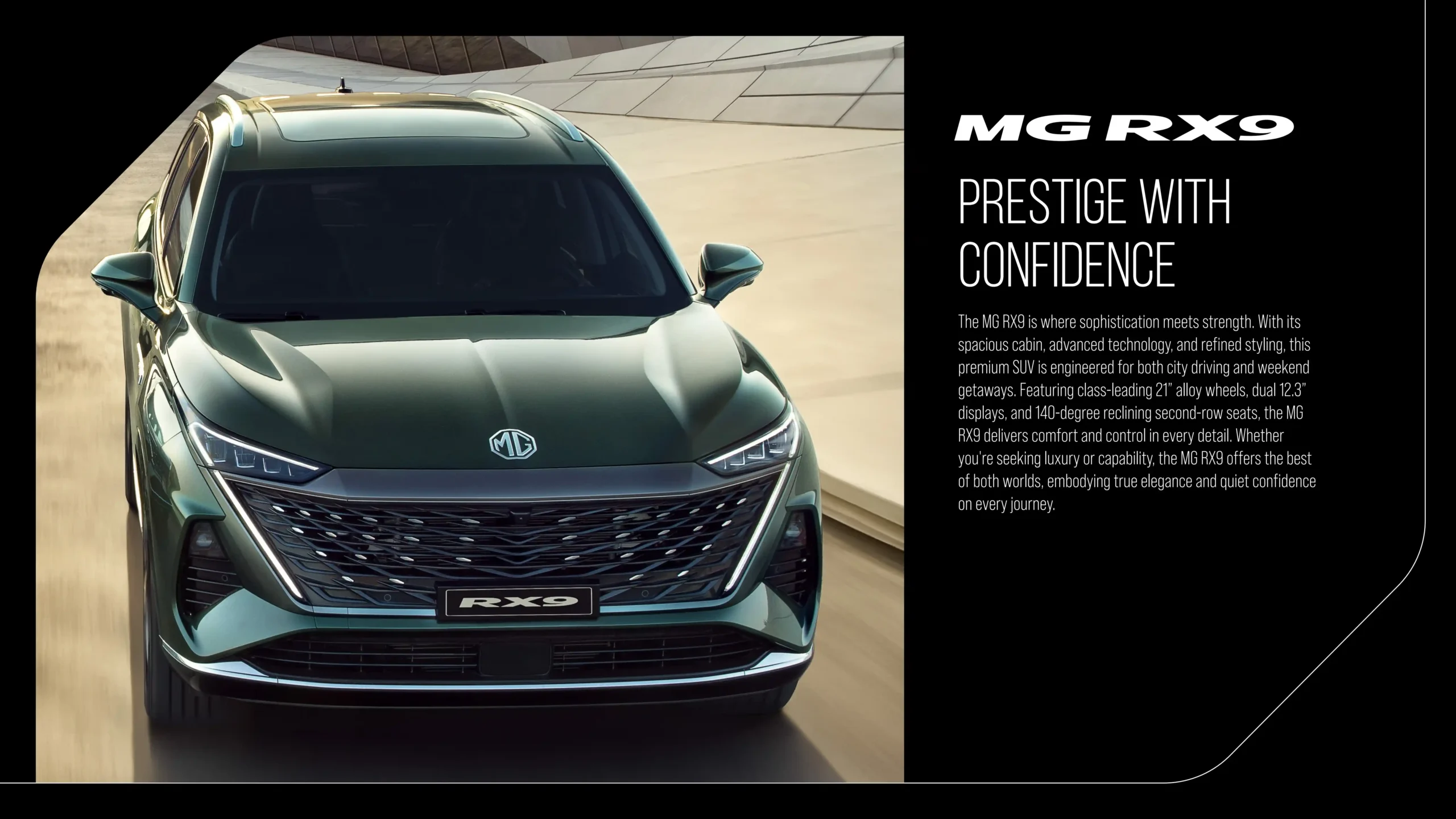 MG RX9 brochure page 2